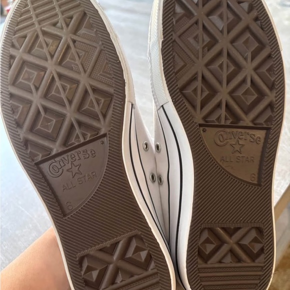 White Canvas Platform Sneakers - Picture 3 of 3